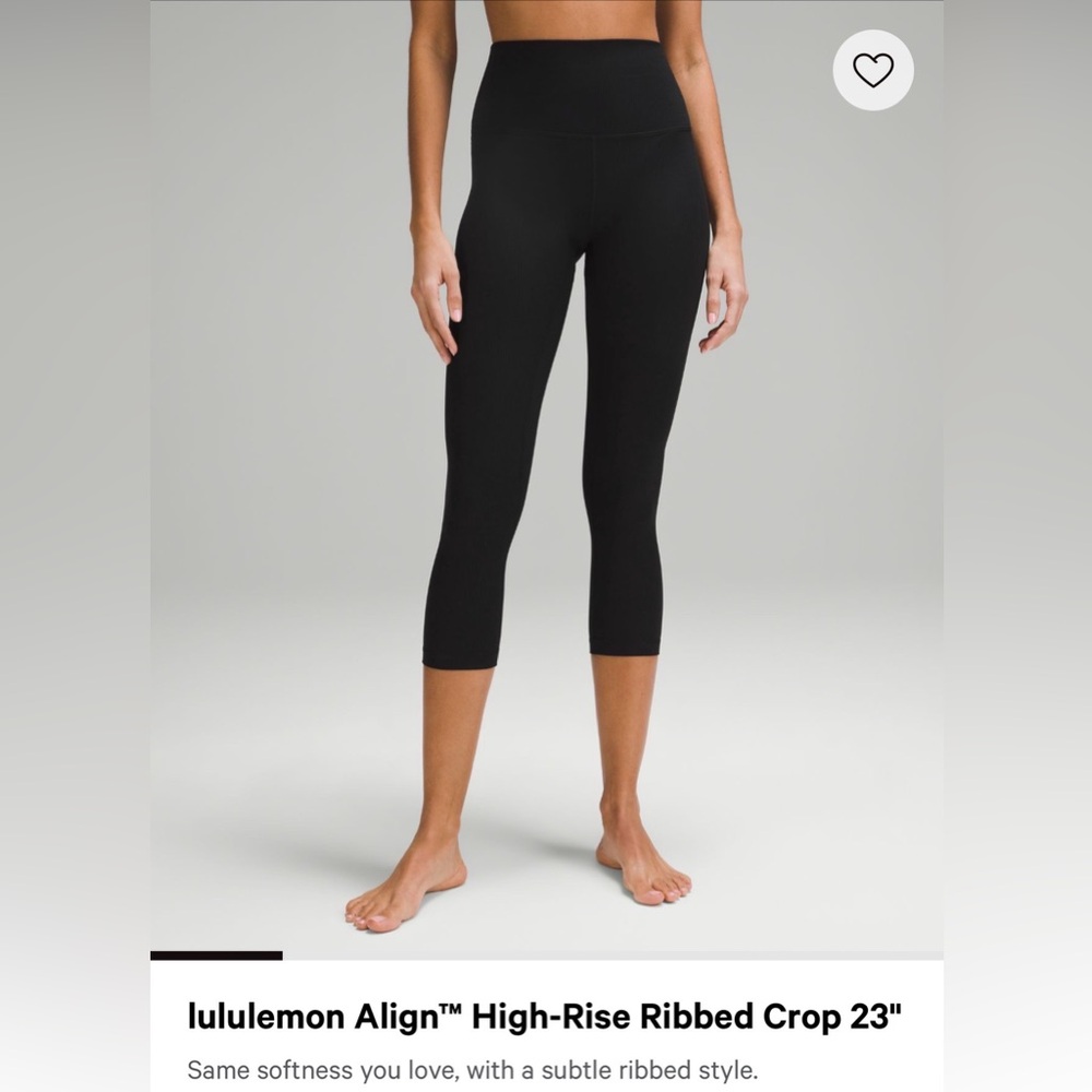 Lululemon Align High-Rise Ribbed Leggings🖤